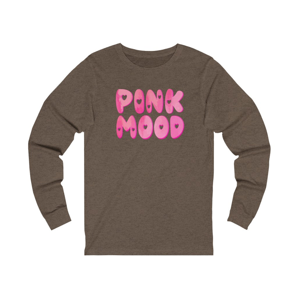 Pink Mood Long Sleeve Graphic Tee