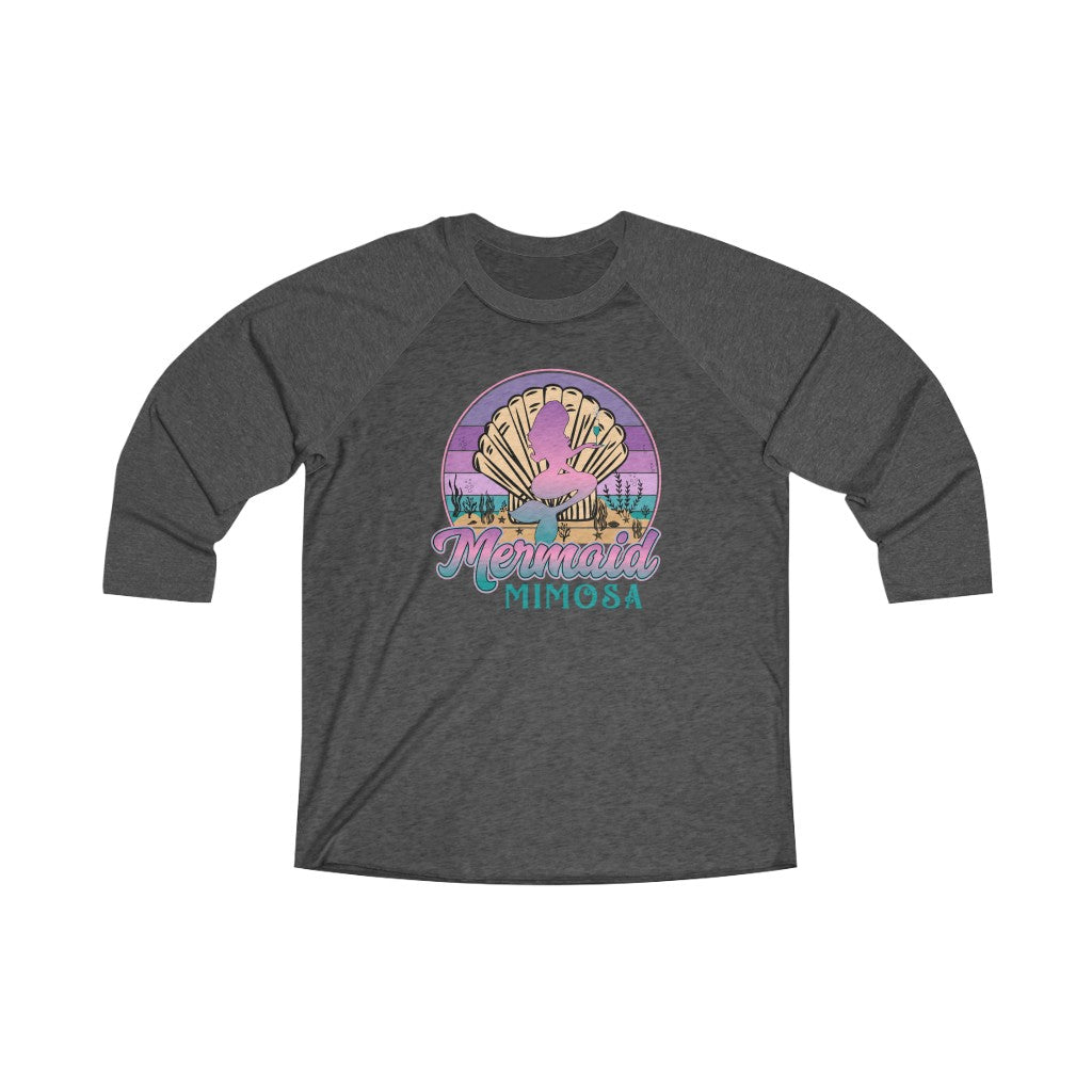 Mermaid Mimosa 3/4 Raglan Tee