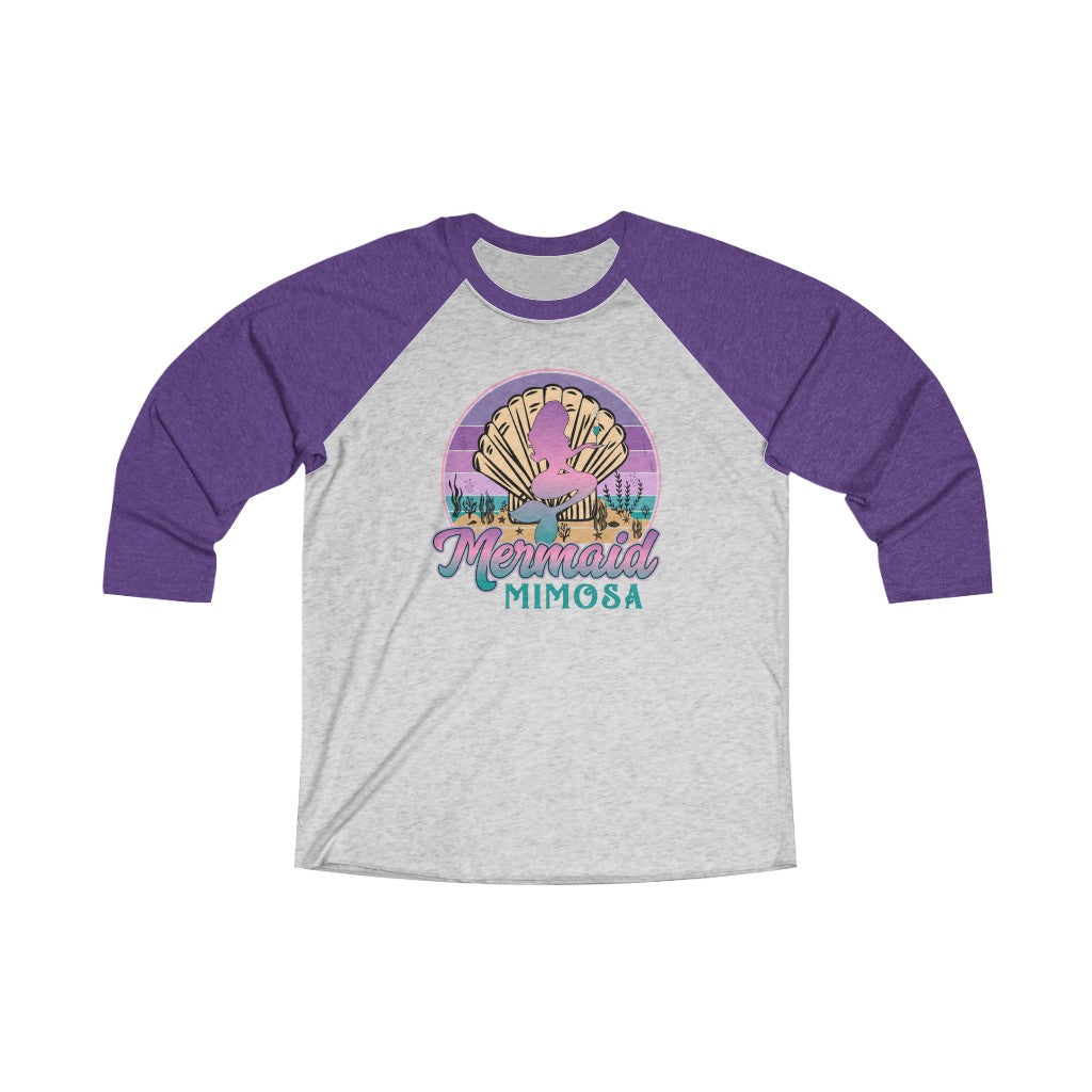 Mermaid Mimosa 3/4 Raglan Tee