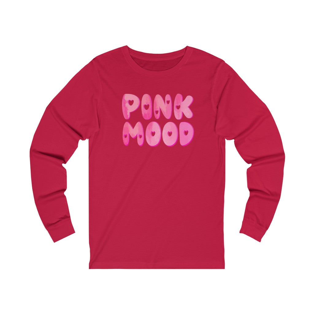 Pink Mood Long Sleeve Graphic Tee
