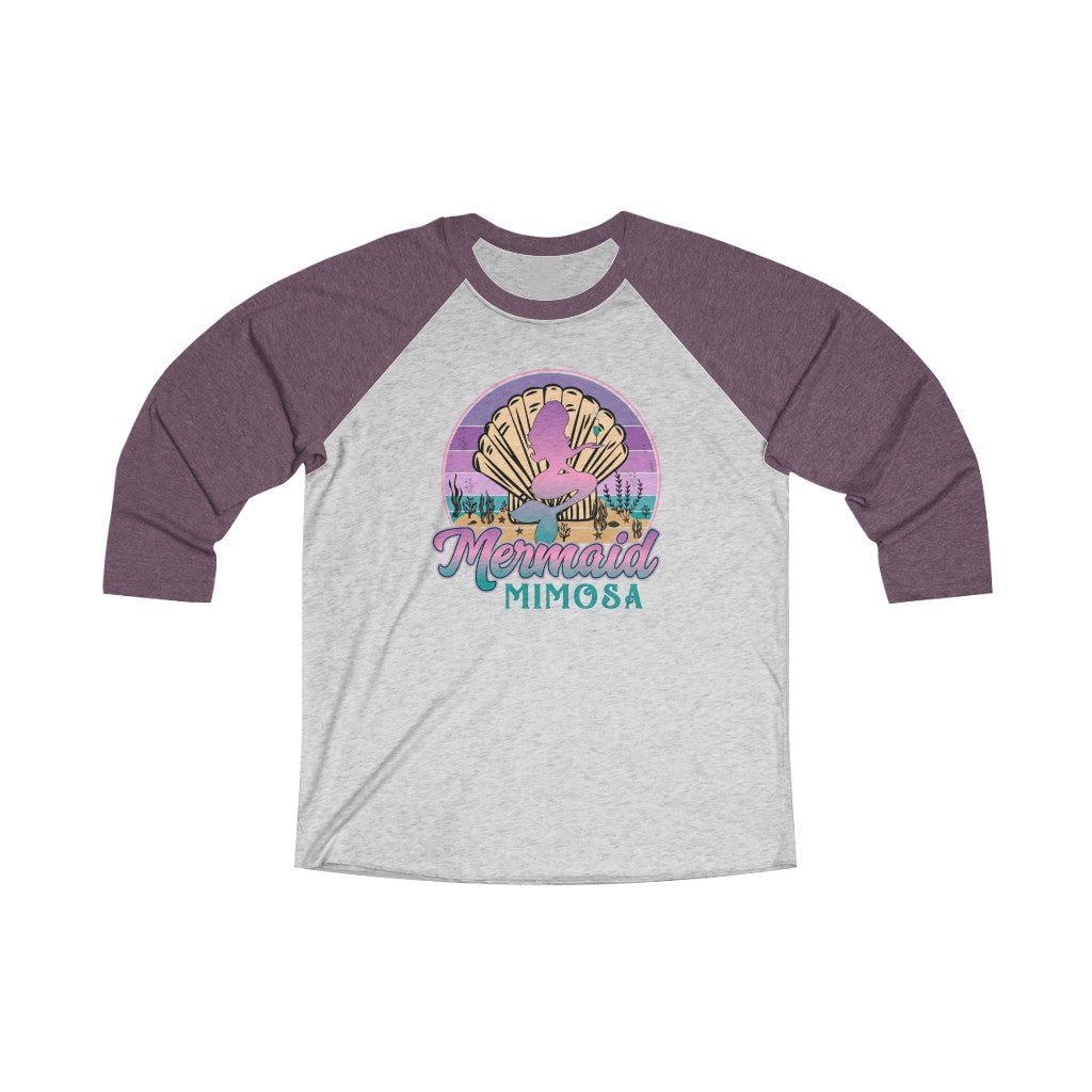 Mermaid Mimosa 3/4 Raglan Tee