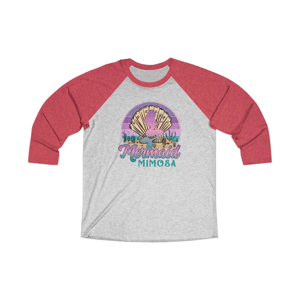 Mermaid Mimosa 3/4 Raglan Tee