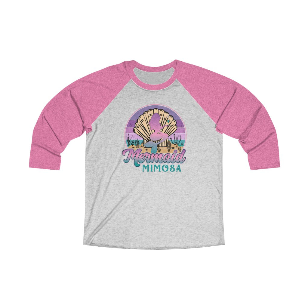 Mermaid Mimosa 3/4 Raglan Tee