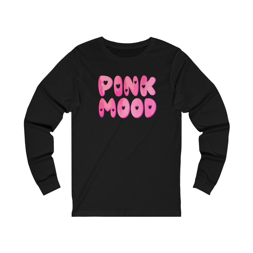 Pink Mood Long Sleeve Graphic Tee