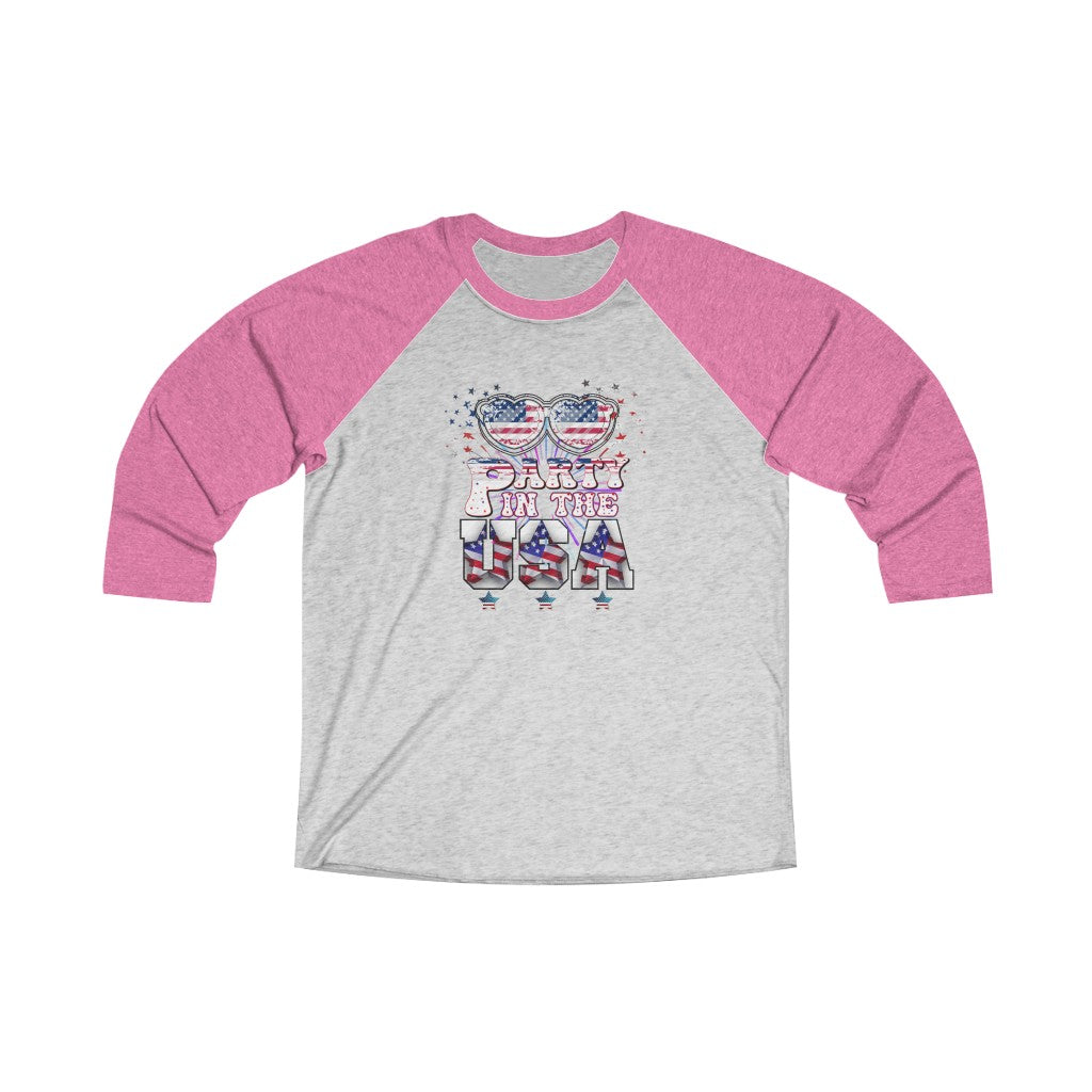 Party In The USA 3/4 Raglan Tee