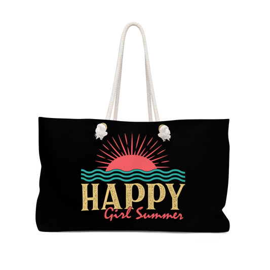 Happy Girl Summer Weekender Bag