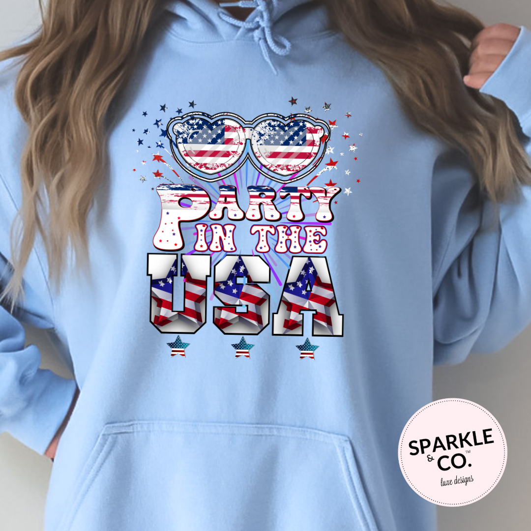 Party In The USA Hooded Sweatshirt