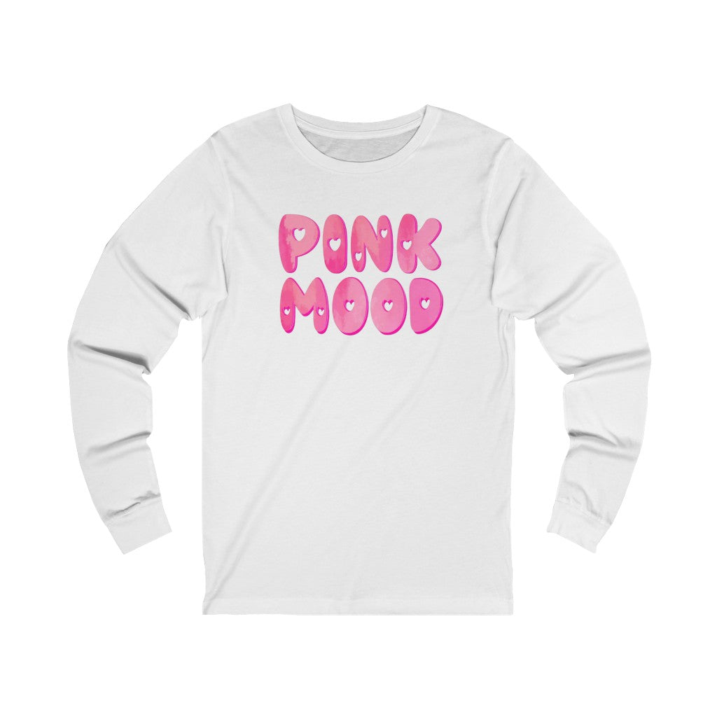 Pink Mood Long Sleeve Graphic Tee