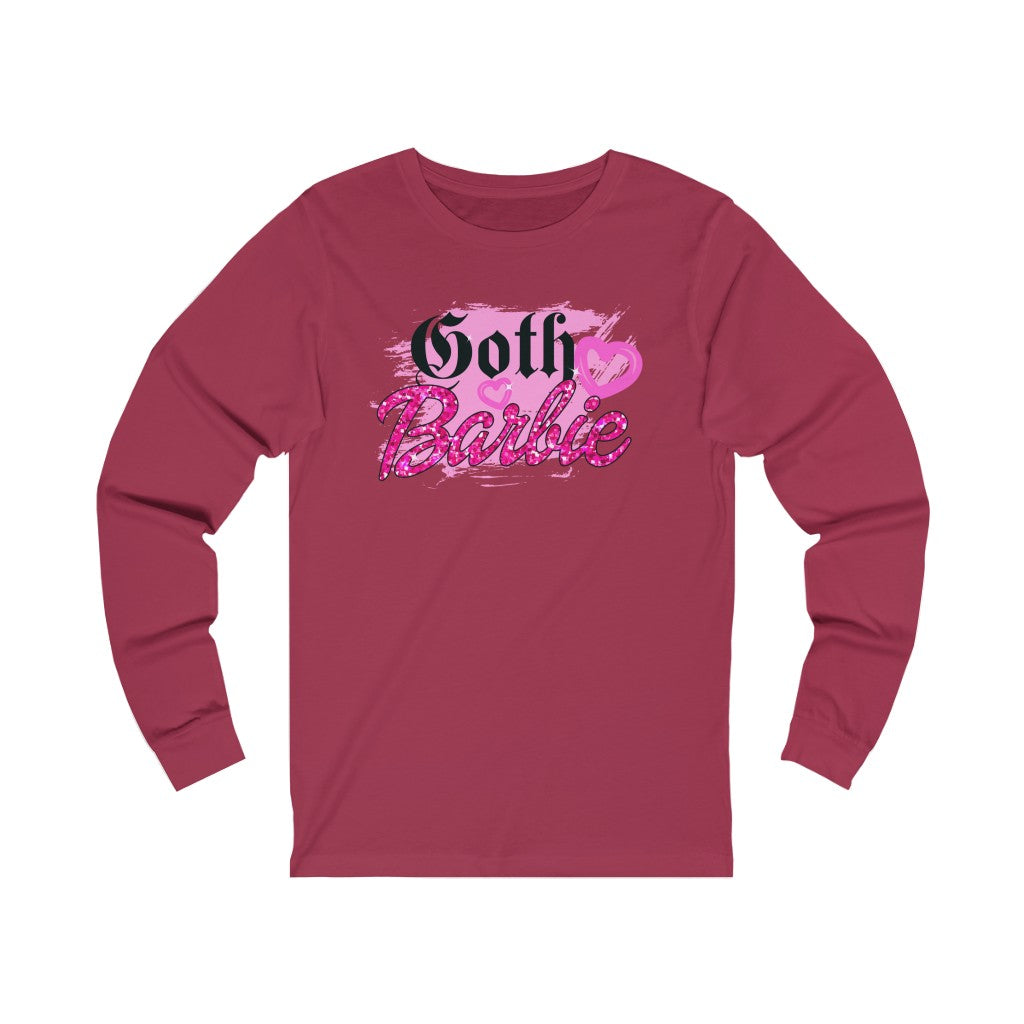 Goth Barbie Long Sleeve Graphic Tee