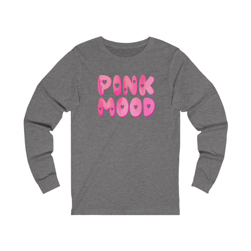 Pink Mood Long Sleeve Graphic Tee